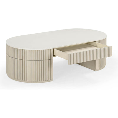 TOV Furniture Bella Cream Large Storage Coffee Table