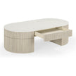 TOV Furniture Bella Cream Large Storage Coffee Table