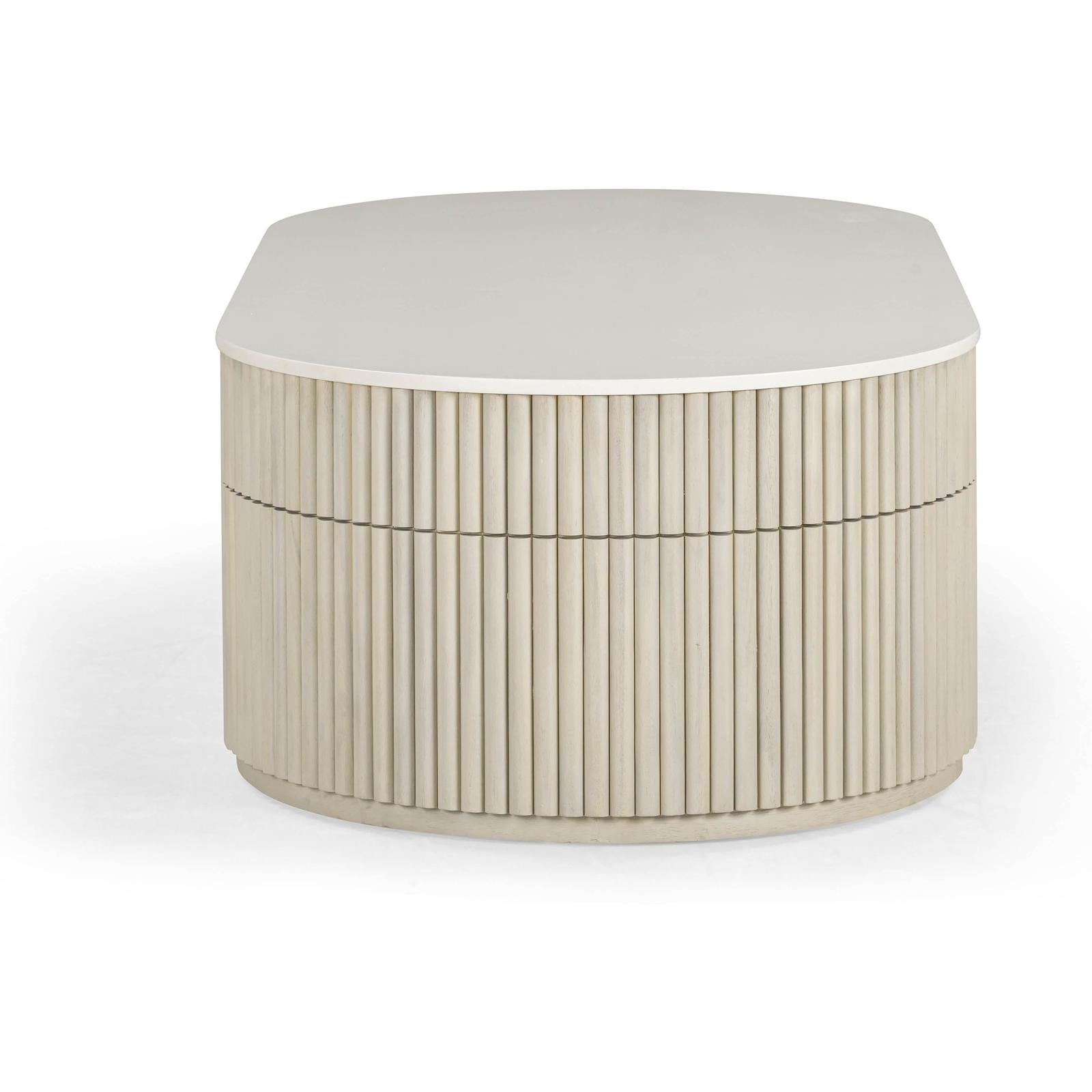 TOV Furniture Bella Cream Large Storage Coffee Table