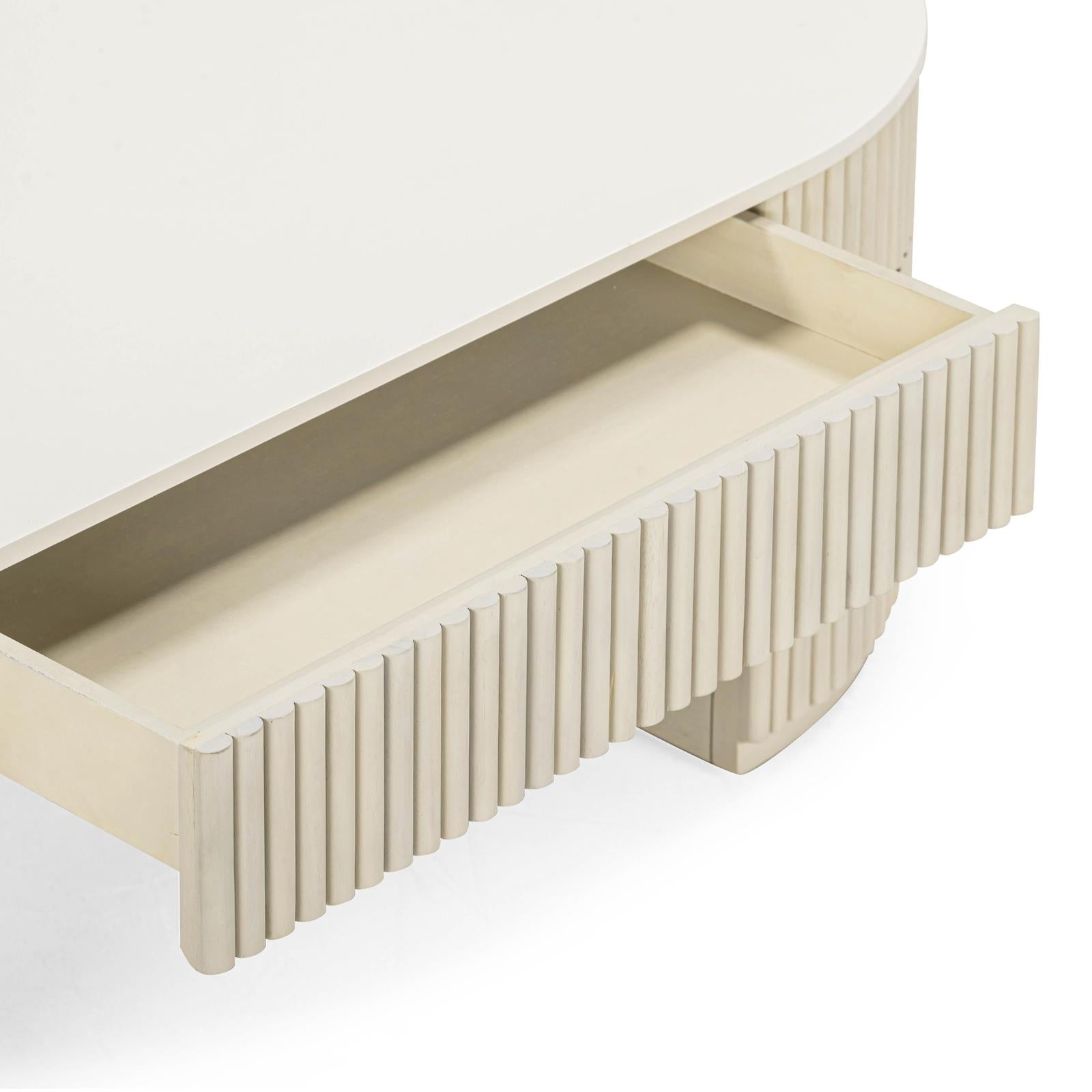 TOV Furniture Bella Cream Large Storage Coffee Table