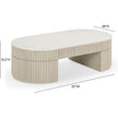 TOV Furniture Bella Cream Large Storage Coffee Table