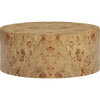 TOV Furniture Fig Natural Burl Drum Round Coffee Table