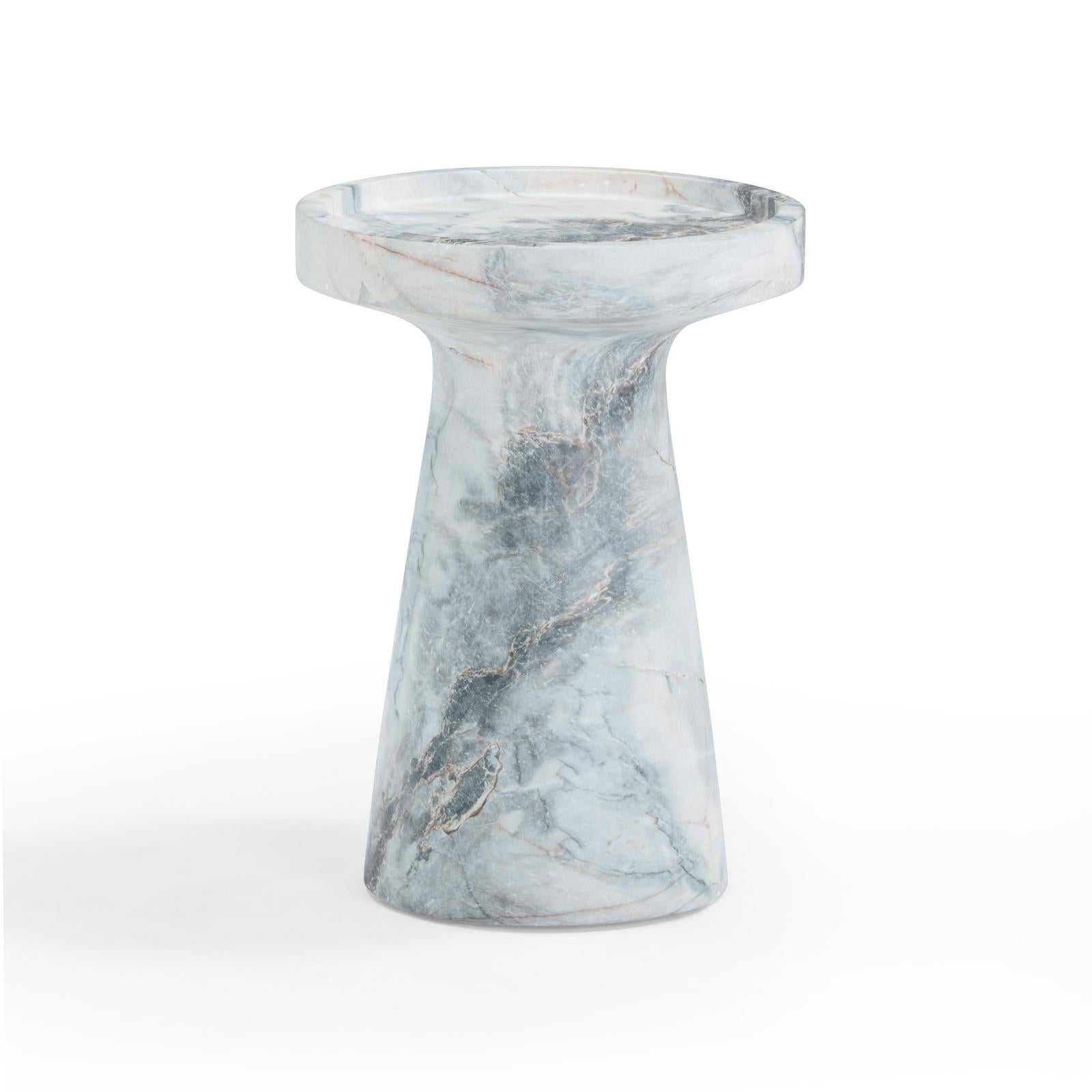 TOV Furniture Zara Faux Aegean Marble Indoor/Outdoor Side Table