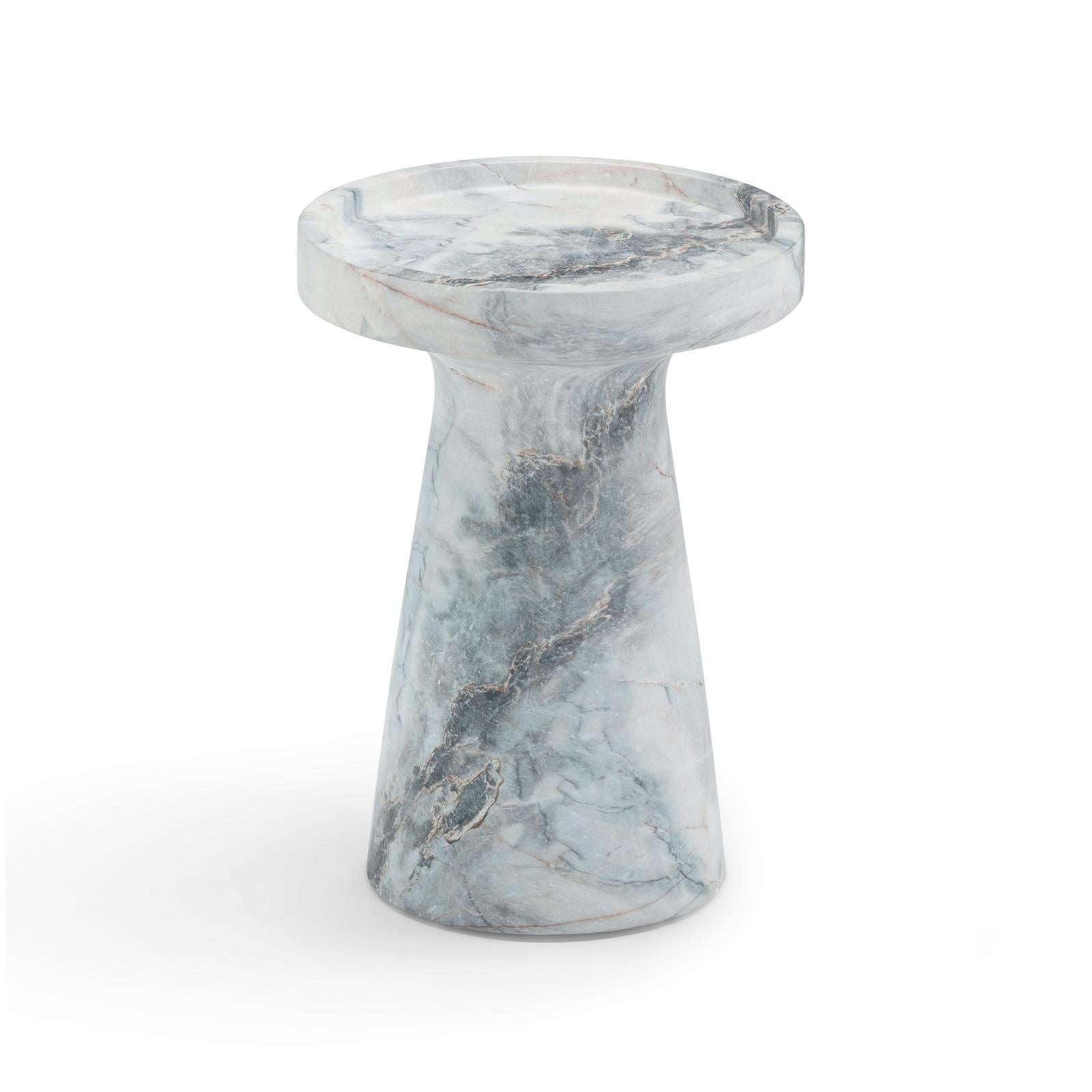 TOV Furniture Zara Faux Aegean Marble Indoor/Outdoor Side Table