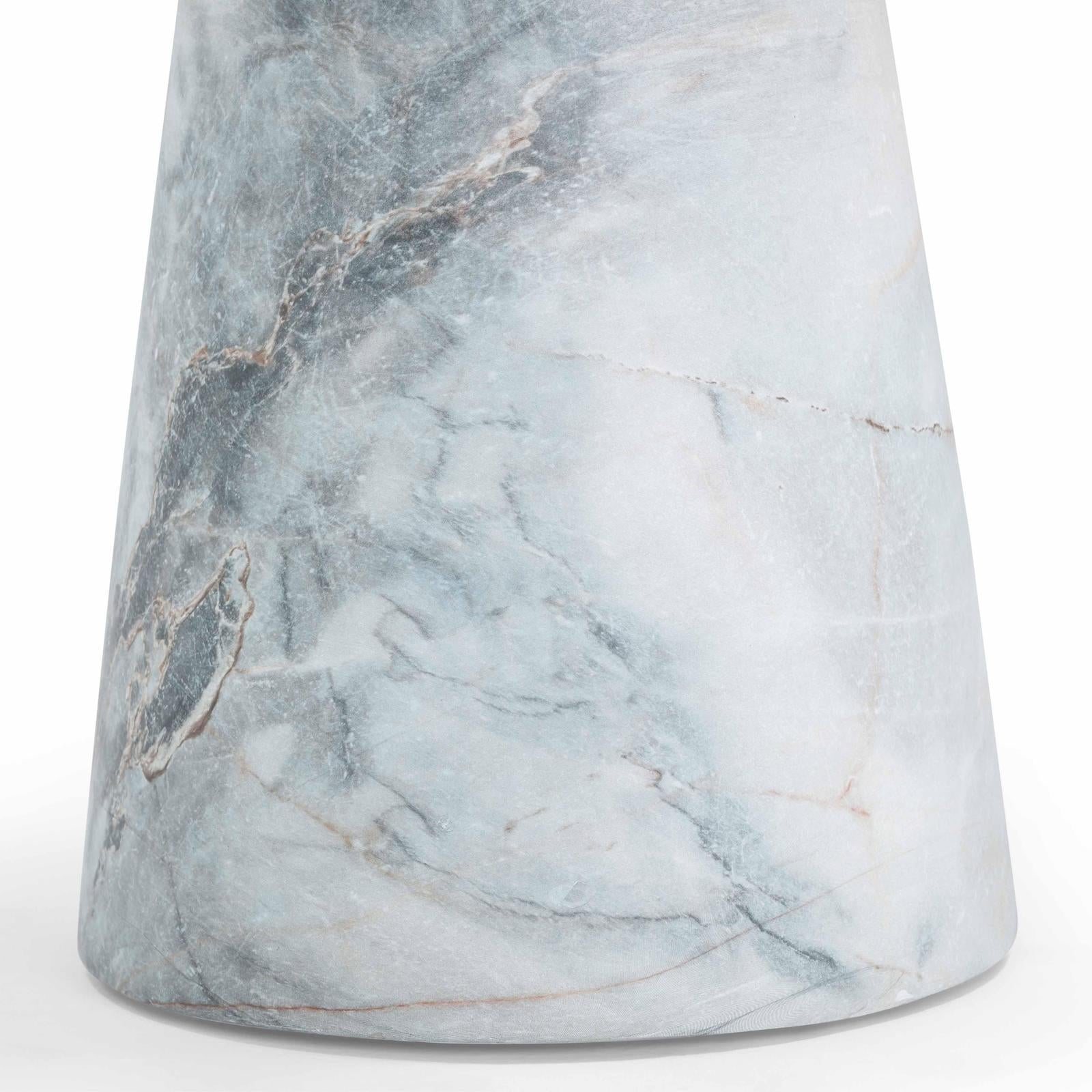 TOV Furniture Zara Faux Aegean Marble Indoor/Outdoor Side Table