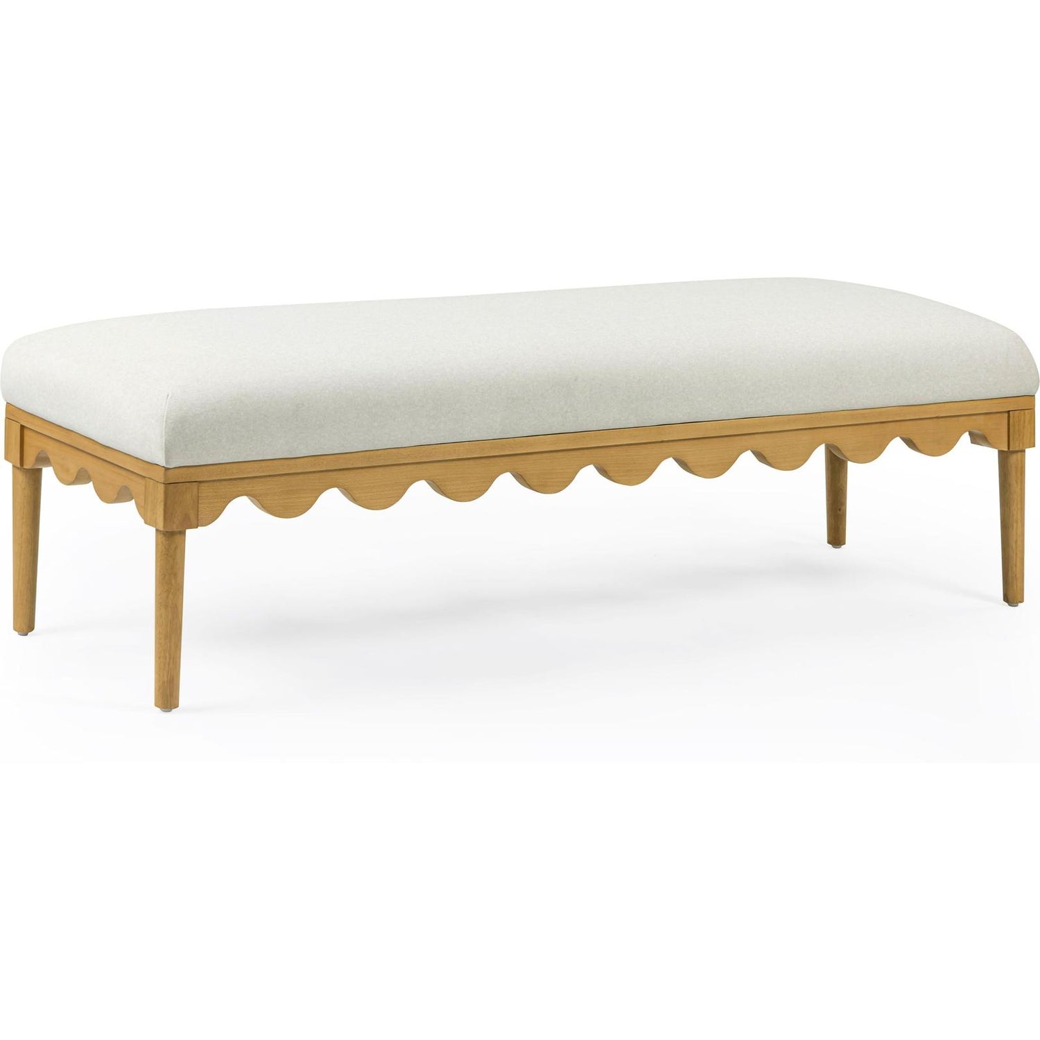 TOV Furniture Oodle Performance Vegan Mohair Bench