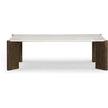 TOV Furniture Restis Cream Quartz Coffee Table