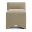 TOV Furniture Pippa Taupe Performance Vegan Mohair Accent Stool
