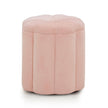 TOV Furniture Fleur Textured Performance Velvet Storage Ottoman