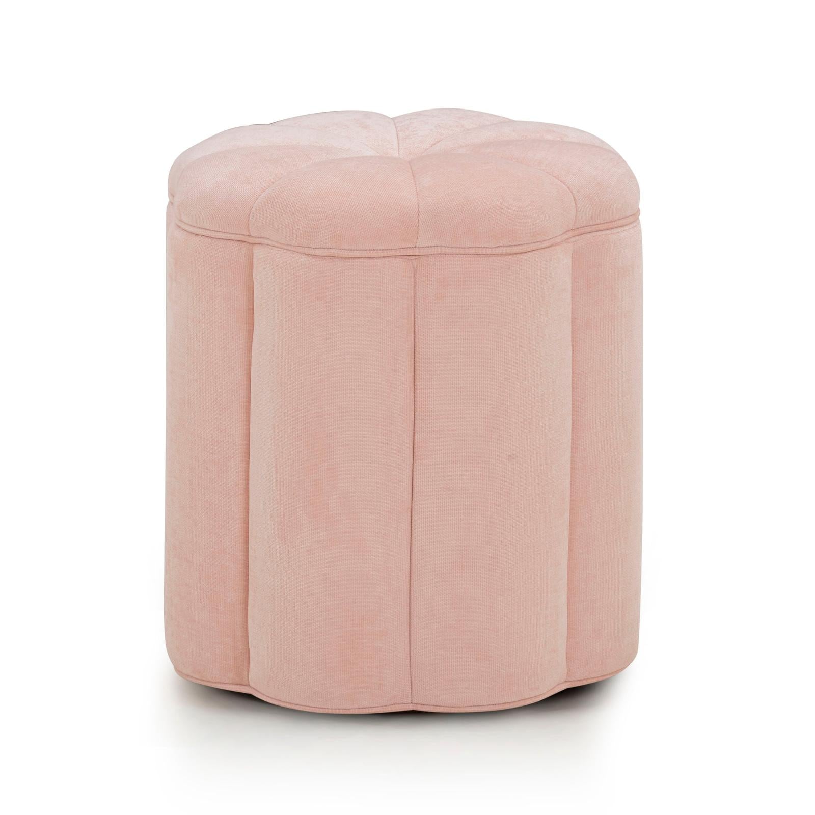 TOV Furniture Fleur Textured Performance Velvet Storage Ottoman