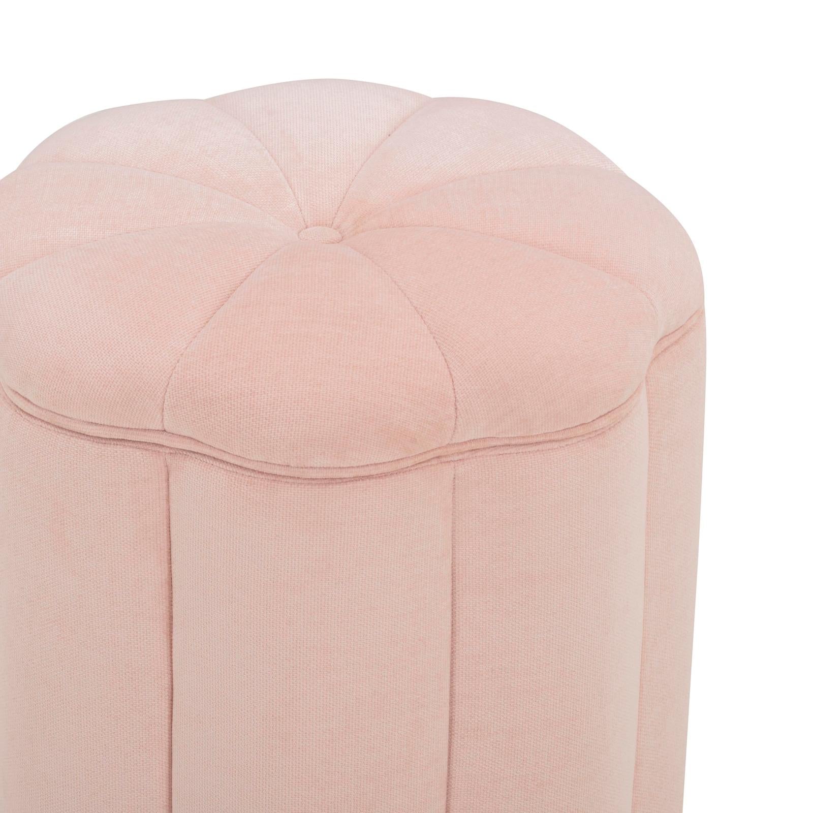 TOV Furniture Fleur Textured Performance Velvet Storage Ottoman