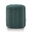 TOV Furniture Fleur Textured Performance Velvet Storage Ottoman