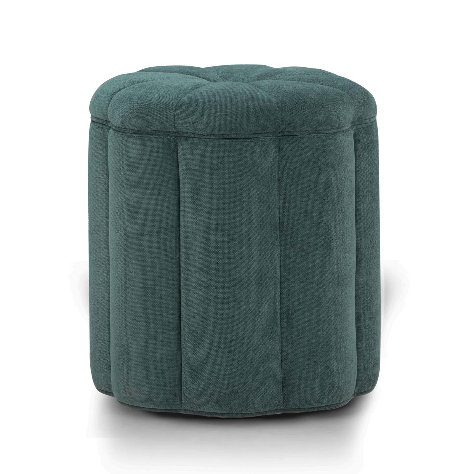 TOV Furniture Fleur Textured Performance Velvet Storage Ottoman