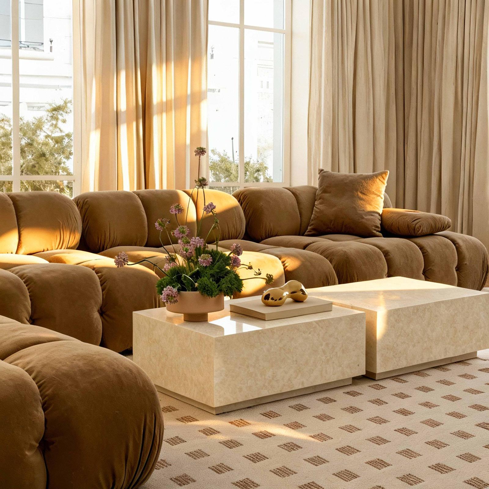 TOV Furniture Romy Rectangular Coffee Table