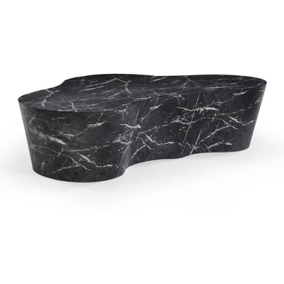 TOV Furniture Slab Black Concrete Indoor/Outdoor Coffee Table