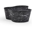 TOV Furniture Slab Black Concrete Indoor/Outdoor Coffee Table