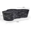 TOV Furniture Slab Black Concrete Indoor/Outdoor Coffee Table