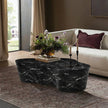 TOV Furniture Slab Black Concrete Indoor/Outdoor Coffee Table