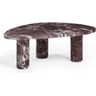 TOV Furniture Libby Faux Red Levanto Marble Indoor/Outdoor Coffee Table 