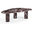 TOV Furniture Libby Faux Red Levanto Marble Indoor/Outdoor Coffee Table 