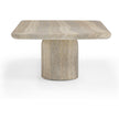 TOV Furniture Tyche Faux Travertine Indoor/Outdoor Concrete Rectangular Coffee Table