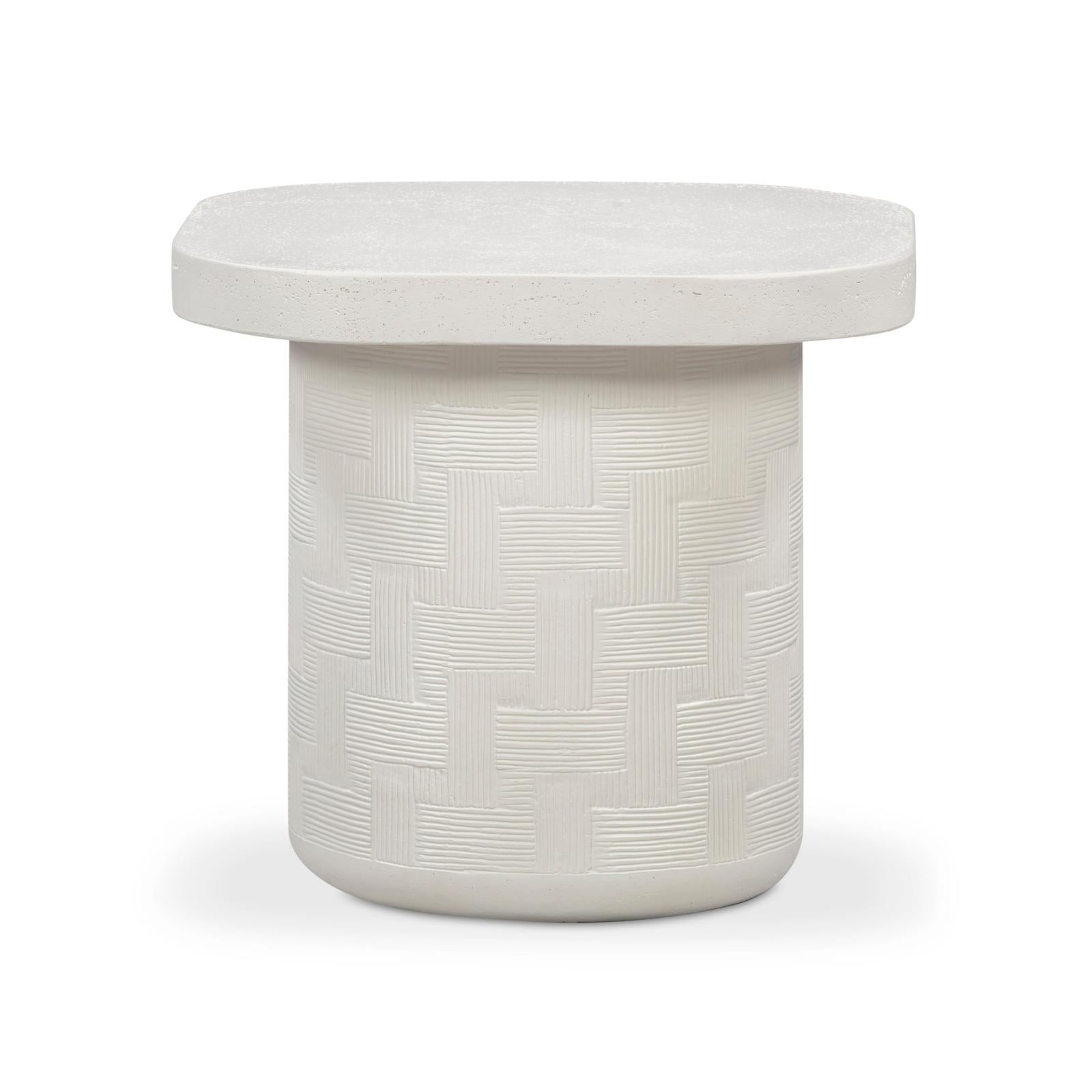 TOV Furniture Suraya Indoor/Outdoor Concrete Side Table