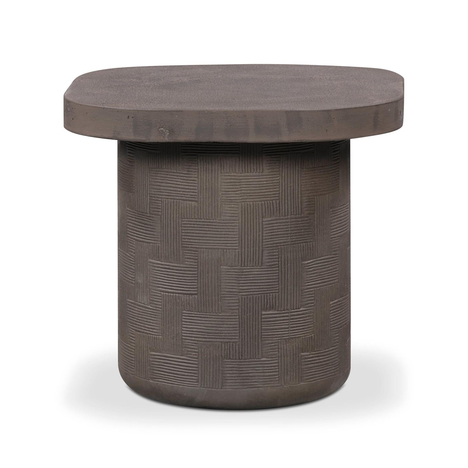 TOV Furniture Suraya Indoor/Outdoor Concrete Side Table