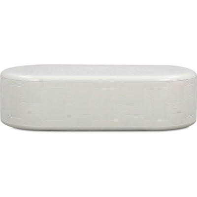 TOV Furniture Suraya Indoor/Outdoor Concrete Rounded Coffee Table