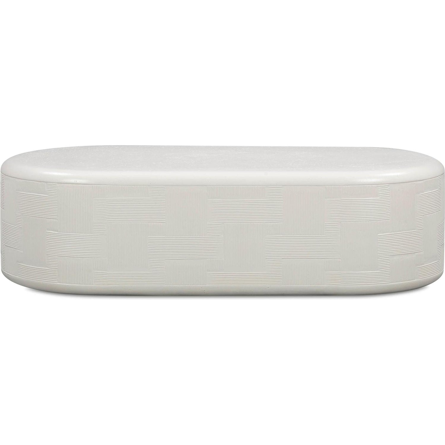 TOV Furniture Suraya Indoor/Outdoor Concrete Rounded Coffee Table