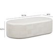 TOV Furniture Suraya Indoor/Outdoor Concrete Rounded Coffee Table