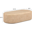 TOV Furniture Suraya Indoor/Outdoor Concrete Rounded Coffee Table