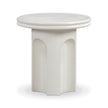 TOV Furniture Cassandra Ivory Indoor/Outdoor Concrete Side Table