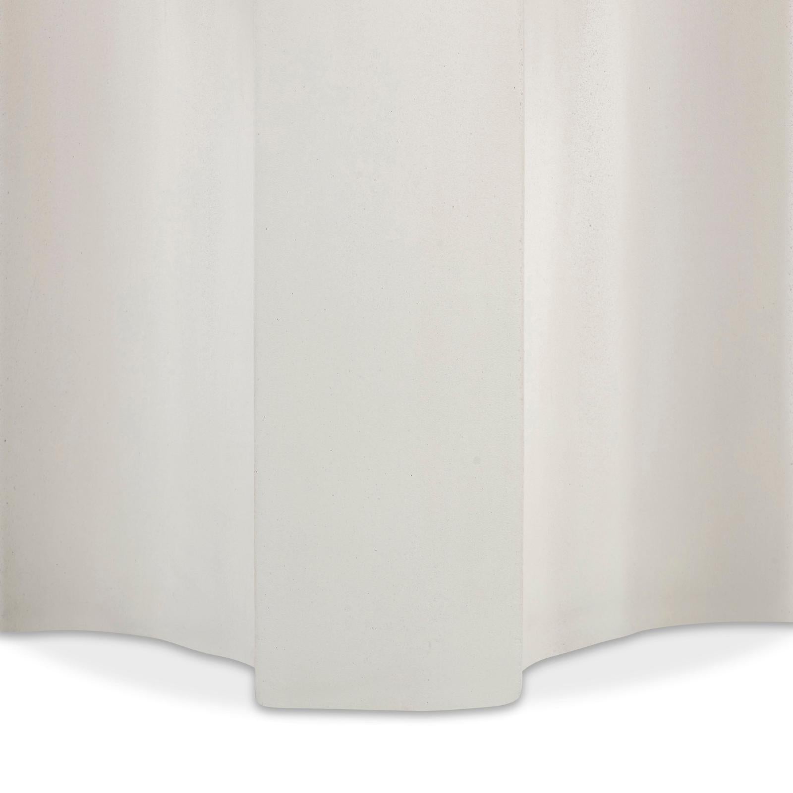 TOV Furniture Cassandra Ivory Indoor/Outdoor Concrete Side Table