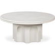 TOV Furniture Cassandra Ivory Indoor/Outdoor Concrete Round Coffee Table