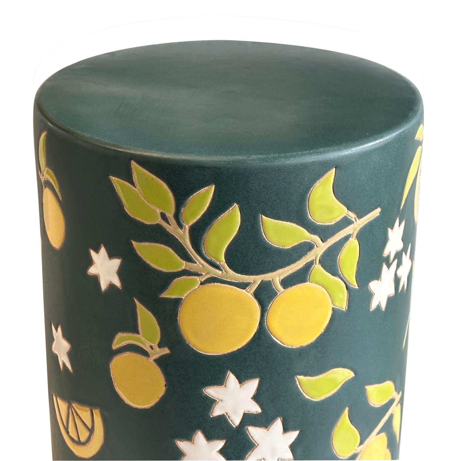 TOV Furniture Tempest Citrus Indoor/Outdoor Ceramic Table