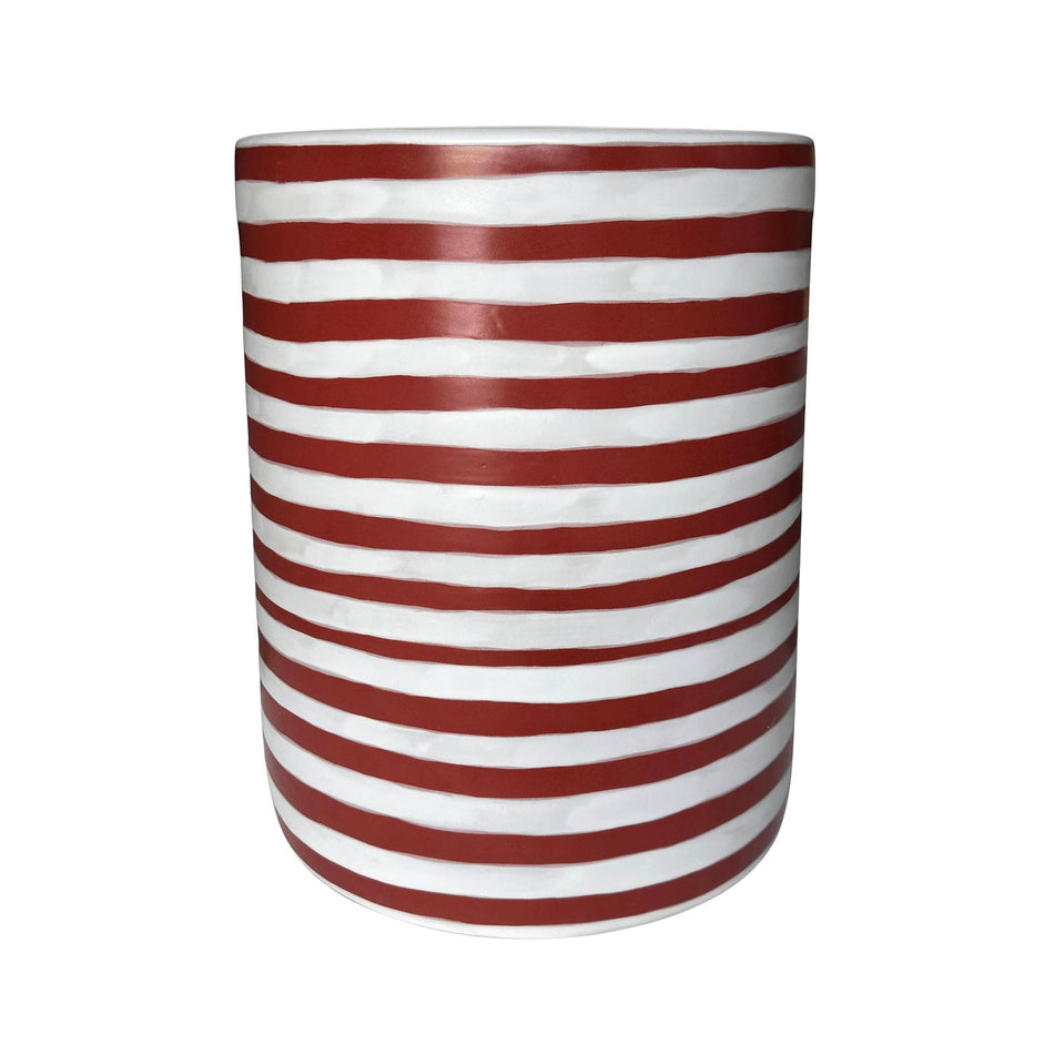 TOV Furniture Tempest Indoor/Outdoor Ceramic Table in Stripes