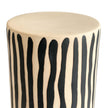 TOV Furniture Tempest Indoor/Outdoor Ceramic Table in Stripes