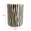 TOV Furniture Tempest Indoor/Outdoor Ceramic Table in Stripes