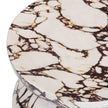 TOV Furniture Pia Red Faux Marble Indoor/Outdoor Concrete Side Table
