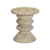 TOV Furniture Hyre Faux Travertine Indoor/Outdoor Concrete Side Table