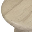 TOV Furniture Hyre Faux Travertine Indoor/Outdoor Concrete Side Table
