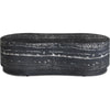 TOV Furniture Hades Black Faux Marble Indoor/Outdoor Concrete Coffee Table