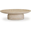 TOV Furniture Sonia Faux Travertine Indoor/Outdoor Concrete Coffee Table