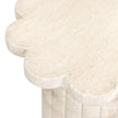 TOV Furniture Blossom Washed Faux Travertine Indoor/Outdoor Concrete Side Table