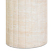 TOV Furniture Blossom Washed Faux Travertine Indoor/Outdoor Concrete Side Table