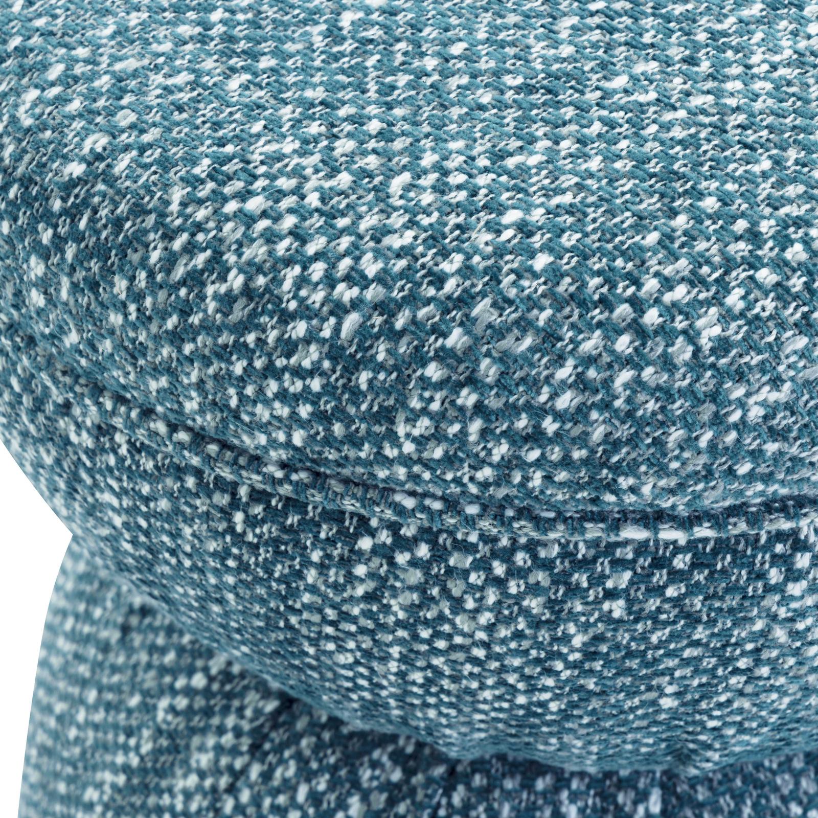 TOV Furniture Tomlin Ruched Performance Fabric Game Ottoman