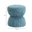TOV Furniture Tomlin Ruched Performance Fabric Game Ottoman