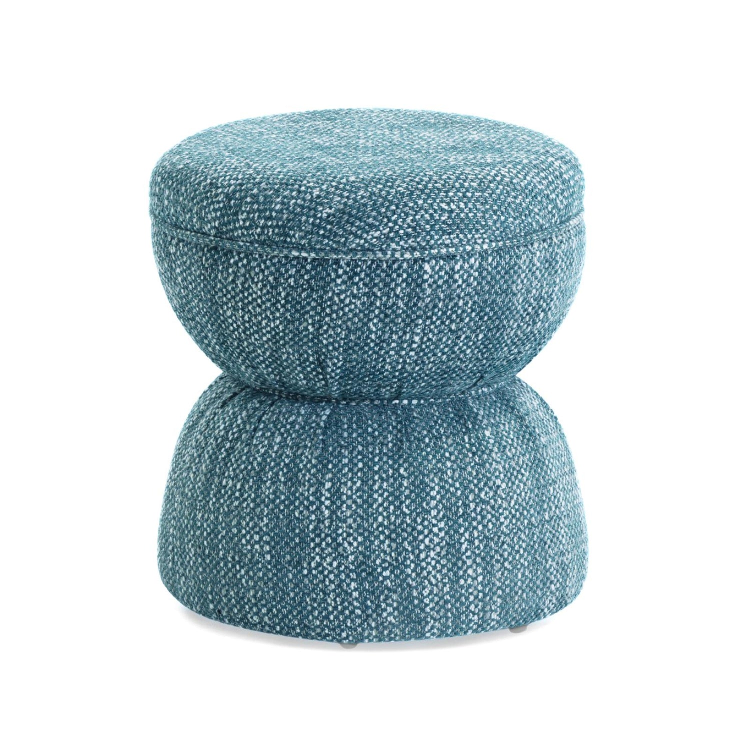 TOV Furniture Tomlin Ruched Performance Fabric Game Ottoman