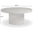 TOV Furniture Darcy Concrete Indoor/Outdoor Round Coffee Table