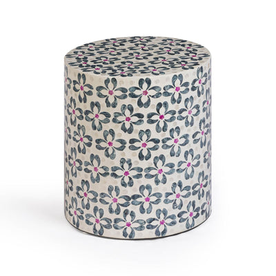 TOV Furniture Lorna Capiz Shell Accent Stool